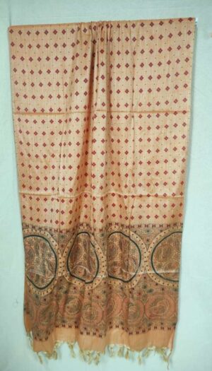 Khadi Silk Madhubani Print Dupatta