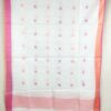 Pure Soft Cotton Weaving Designer  Dupatta White - Image 2