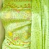Pure Handloom Khadi Silk Madhubani Print Salwar Kameez Dupatta Set-Lemon Yellow - Image 2