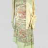 Pure Handloom Khadi Silk Madhubani Print Salwar Kameez Dupatta Set-Beige - Image 2