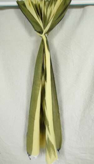 Pure Ickat Cotton Weving Dupatta- Yellow