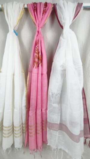Pure Khadi Linen Dupatta