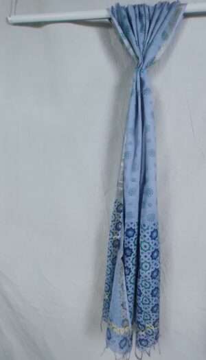 Pure Soft Cotton Ptinted Dupatta- Blue