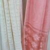 Handloom Silk Flower Weaving Dupatta- Pich - Image 2