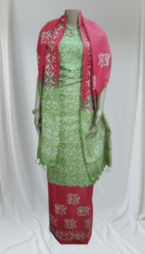 Latest Women's Khadi Cotton Hand Batik Print Dresses