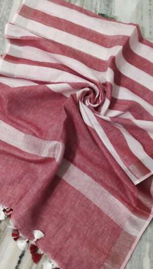 Pure Khadi Linen Multi Color  Dupatta