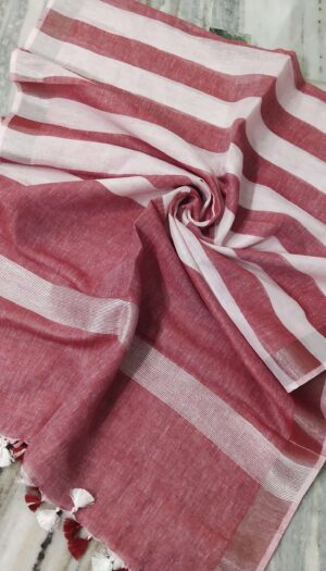 Pure Khadi Linen Multi Color  Dupatta