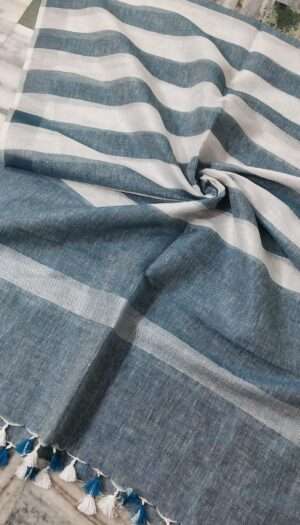 Pure Khadi Linen Multi Color  Dupatta