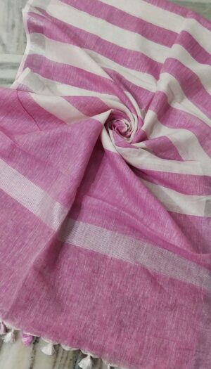 Pure Khadi Linen Multi Color  Dupatta