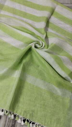 Pure Khadi Linen Multi Color  Dupatta