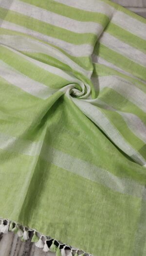Pure Khadi Linen Multi Color  Dupatta