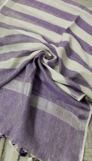 Pure Khadi Linen Multi Color  Dupatta