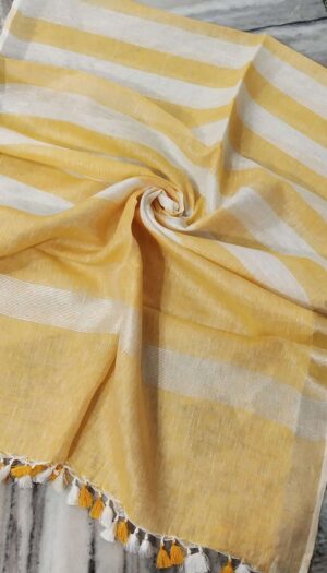 Pure Khadi Linen Multi Color  Dupatta