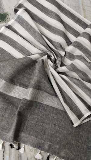 Pure Khadi Linen Multi Color  Dupatta