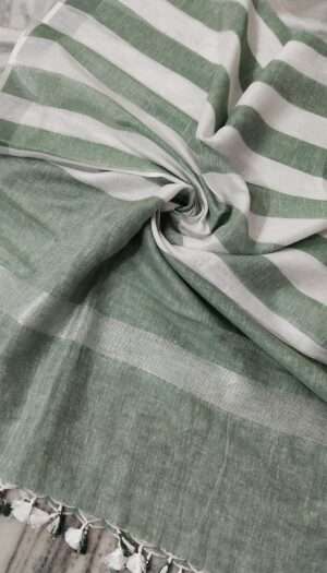 Pure Khadi Linen Multi Color  Dupatta
