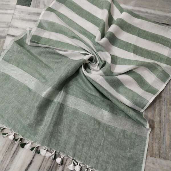 Pure Khadi Linen Multi Color  Dupatta