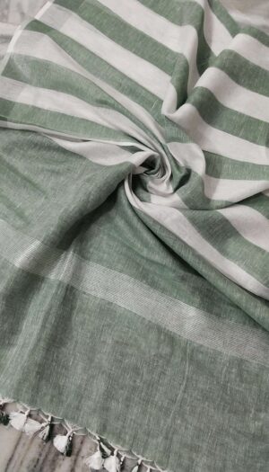 Pure Khadi Linen Multi Color  Dupatta