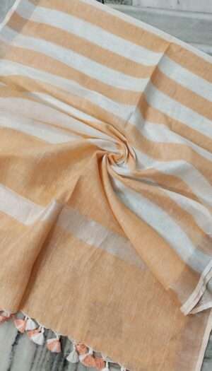 Pure Khadi Linen Multi Color  Dupatta