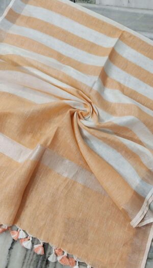 Pure Khadi Linen Multi Color  Dupatta