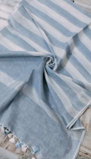 Pure Khadi Linen Multi Color  Dupatta