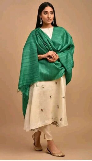 Buy Tussar Ghicha Silk Plan Dupatta