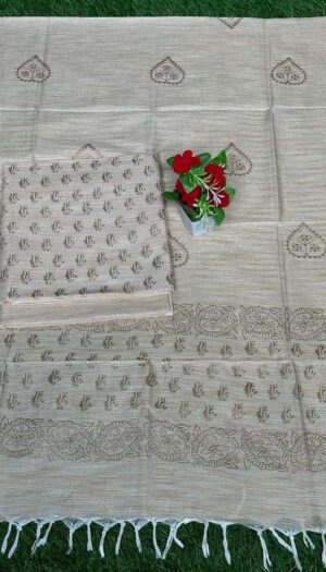 Latest Khadi Silk  Golden Print Dresses