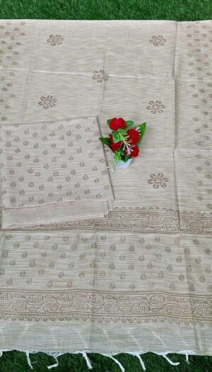 Latest Khadi Silk  Golden Print Dresses