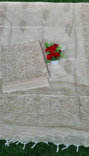 Latest Khadi Silk  Golden Print Dresses
