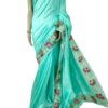 Tassar Dupion Raw Silk Hand Cut Work Emboidery Saree - Image 2