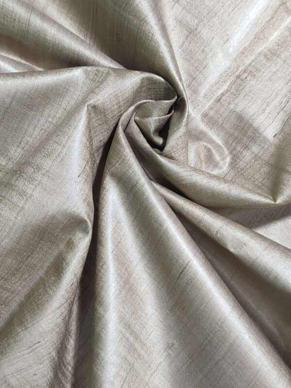 Pure Desi Tussar Silk Plan Fabric