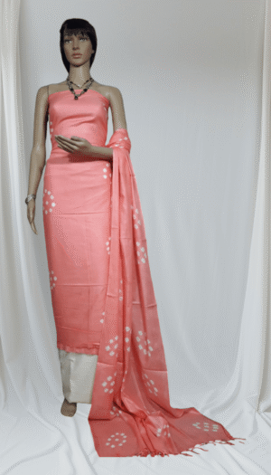 Cotton Silk Sibori Dying Dress Material for Women