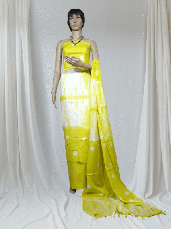 Cotton Silk Sibori Dying Dress Material for Women