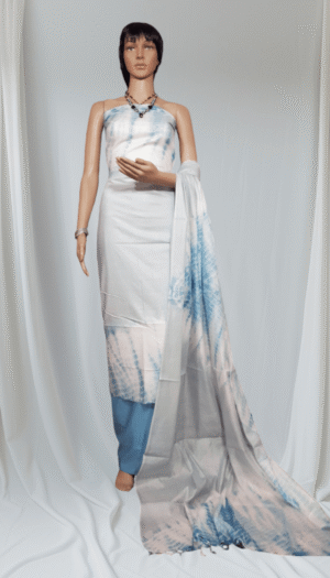 Cotton Silk Sibori Dying Dress Material for Women