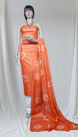 Cotton Silk Sibori Dying Dress Material for Women